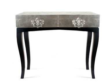 TRINITY - Rectangular mahogany bedside table with drawers (Request Info).