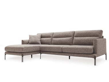 TWIN - Fabric sofa with chaise longue (Request Info).