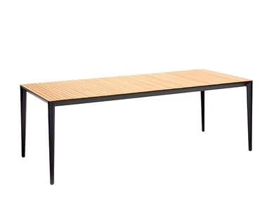 U-NITE - Rectangular teak garden table (Request Info).