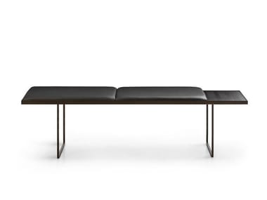 UMA - Upholstered leather bench (Request Info).