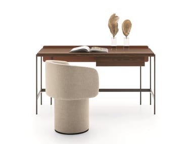 UNIT DESK - Wood veneer secretary desk (Request Info).