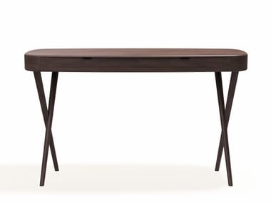 VANITY - Rectangular wooden writing desk with drawers by Amura