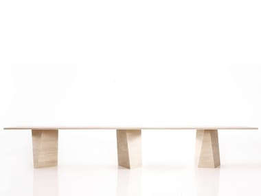 VARAN XXL - Wooden meeting table with cable management (Request Info).