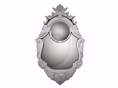 VENETO - Wall-mounted framed mirror (Request Info).
