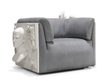 VERSAILLES - Fabric armchair with armrests (Request Info).