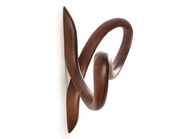 VÉRTIGO - Walnut coat rack / wall decor item.