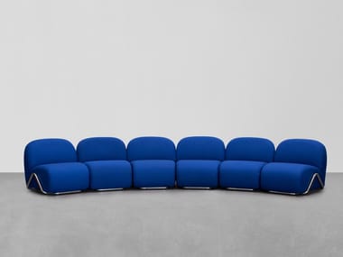 VICTORIA - Curved modular fabric sofa (Request Info).