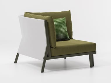 VIEQUES - Corner fabric garden armchair (Request Info).