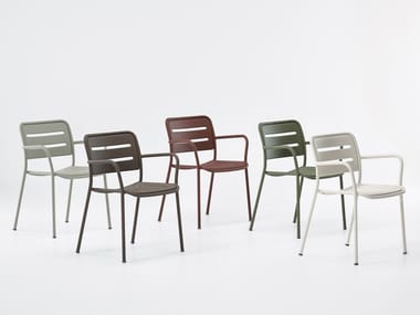 VILLAGE - Stackable aluminium garden chair (Request Info).