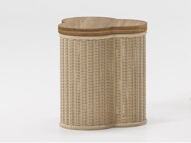 VIMINI - Triangular synthetic fibre coffee table (Request Info).