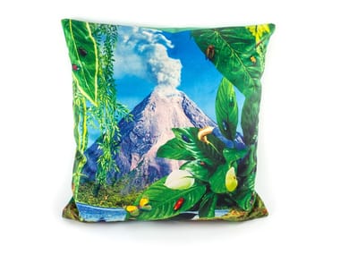 VOLCANO - Square fabric cushion