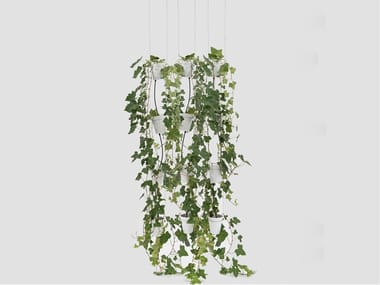 WINDOW GARDEN PENDANT - Porcelain vase system for hydroponic cultivation (Request Info).