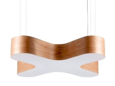 X-CLUB - Handmade wood veneer pendant lamp (Request Info).