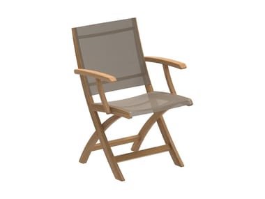 XQI - Folding Batyline¢ç garden chair with armrests (Request Info).