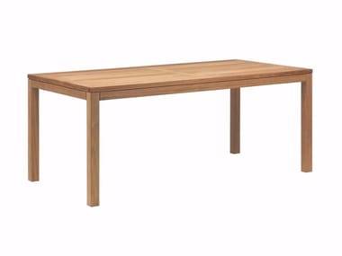 XQI - Rectangular teak garden table (Request Info).