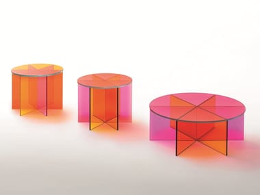 XXX - Low round crystal coffee table (Request Info).