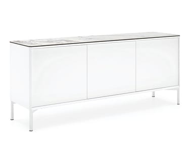 YORK - Modular wooden sideboard with doors (Request Info).