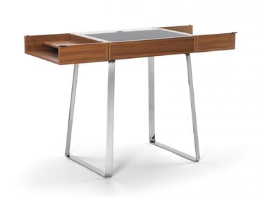 ZELOS HOME DESK - Steel and wood secretary desk (Request Info).