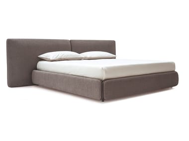 ZIP - Microfiber double bed with upholstered headboard (Request Info).