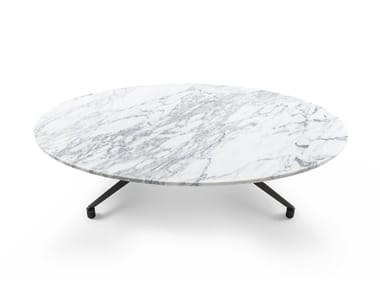SPARK - Round marble coffee table (Request Info).