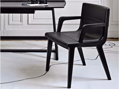 ACANTO '14 - Leather chair with armrests (Request Info).