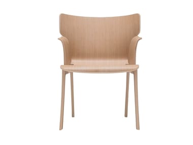 ADELA REX SO1411 - Oak chair with armrests (Request Info).