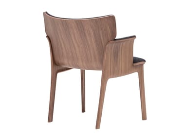 ADELA REX SO1414 - Walnut chair with armrests (Request Info).