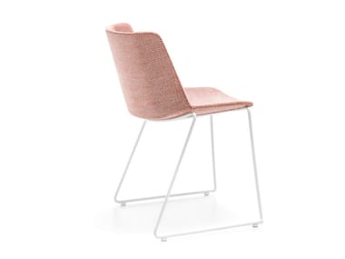 A?KU SOFT - Sled base fabric chair (Request Info).