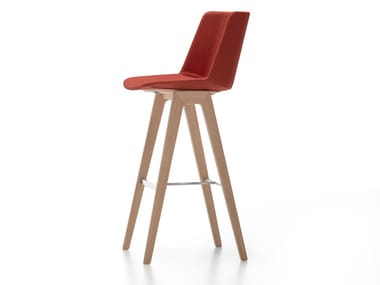 A?KU STOOL - High fabric stool with back (Request Info).