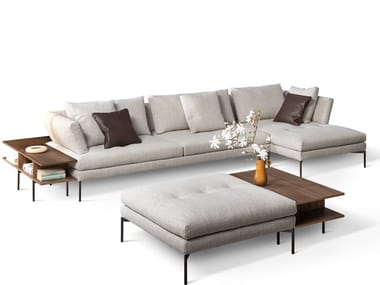 ALIANTE - Fabric sofa with chaise longue (Request Info).