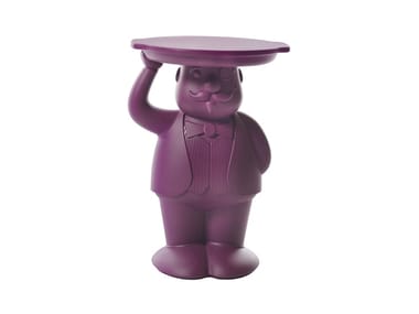 AMBROGIO - Round polyethylene side table (Request Info).