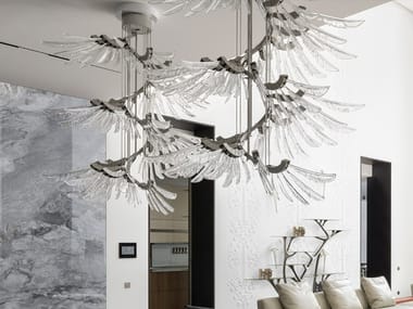 ANGEL - Venetian crystal pendant lamp (Request Info).