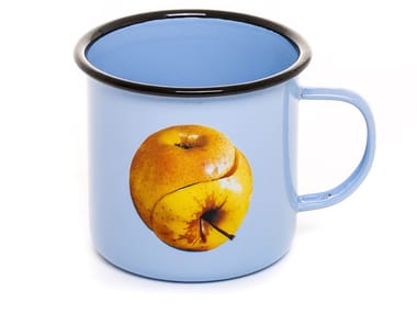 APPLE - Enamelled metal mug (Request Info).