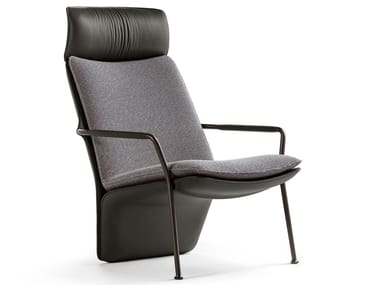 ARABESQUE - Upholstered armchair with headrest (Request Info).