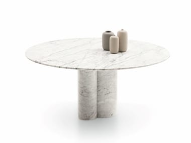 ARCADE - Round marble table (Request Info).