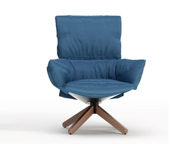 LUD¡¯O LOUNGE - Armchair with wooden base (Request Info).