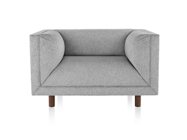 ROLLED ARM - Fabric armchair with armrests by Herman Miller