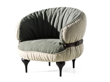 CHUBBY CHIC - Fabric armchair with armrests (Request Info).