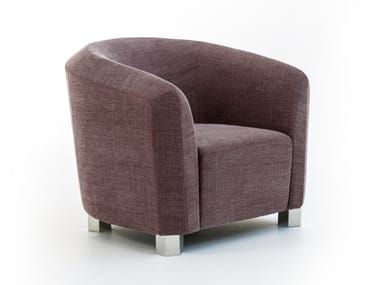 DECO FUTURA - Fabric armchair with armrests (Request Info).