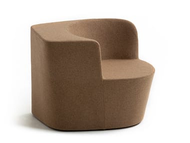 TABA - Felt armchair with armrests (Request Info).