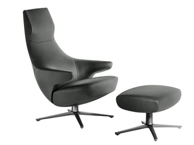 JAY LOUNGE - Bergere armchair with 4-spoke base (Request Info).