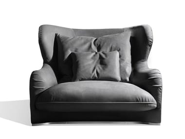 BALANCE - Wing upholstered fabric armchair by Visionnaire