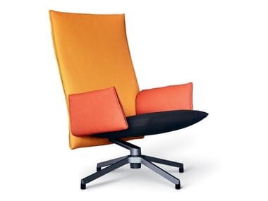 Pilot - Swivel Armchair with 4-Spoke Base with Armrest (Quote inquiry).