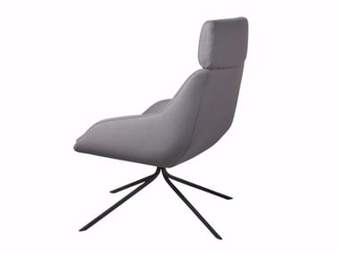 BLUE EXTENDED - Fabric armchair with headrest (Request Info).