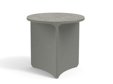 ASPIC 001 - Round cement garden side table (Request Info).