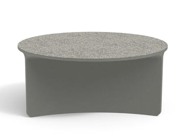 ASPIC 002 - Low round cement garden side table (Request Info).