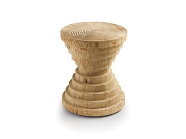 ASTRATI - Low solid cedar wood stool (Request Info).