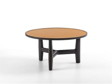 TILLOW - Tanned leather coffee table (Request Info).