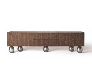 KENIA - Walnut sideboard with doors and drawers by Fratelli Boffi