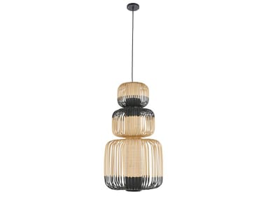 BAMBOO LIGHT TOTEM 3 LIGHTS - Bamboo pendant lamp (Request Info).